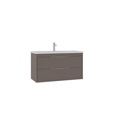 Clay 100 cm Çift Çekmeceli Lavabolu Banyo Alt Dolabı