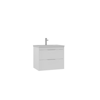 Clay 65 cm Çift Çekmeceli Lavabolu Banyo Alt Dolabı