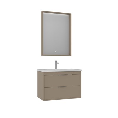 Clay 80 cm Çift Çekmeceli Banyo Dolabı Takımı