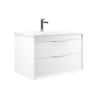 Clay 80 cm Çift Çekmeceli Lavabolu Banyo Alt Dolabı