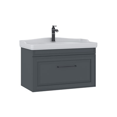 Design 85 cm Lavabolu Banyo Alt Dolabı