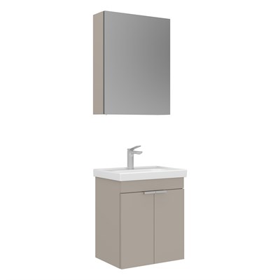 Desna 50 cm Banyo Dolabı Takımı (Ayna Dolaplı)