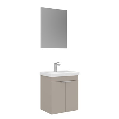 Desna 50 cm Banyo Dolabı Takımı (Düz Aynalı)