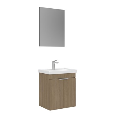 Desna 50 cm Banyo Dolabı Takımı (Düz Aynalı)