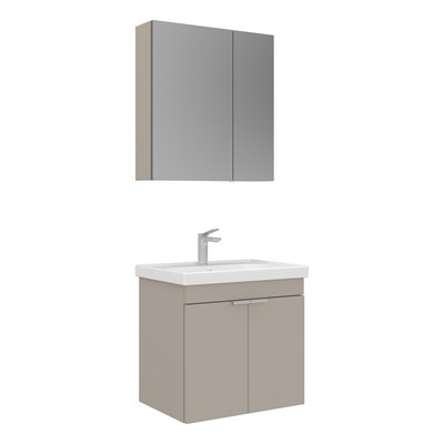 Desna 60 cm Banyo Dolabı Takımı (Ayna Dolaplı)