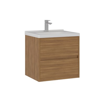 Düden 60 cm Çekmeceli Lavabolu Banyo Alt Dolabı
