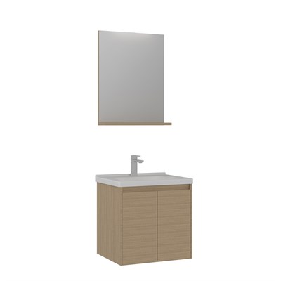 Düden 60 cm Kapaklı Banyo Dolabı Takımı