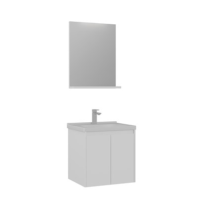 Düden 60 cm Kapaklı Banyo Dolabı Takımı