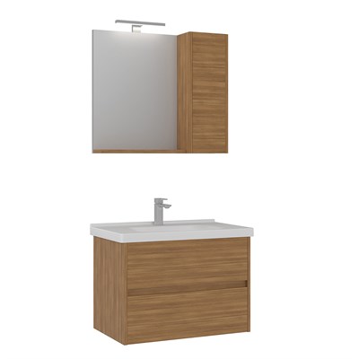 Düden 80 cm Çekmeceli Banyo Dolabı Takımı