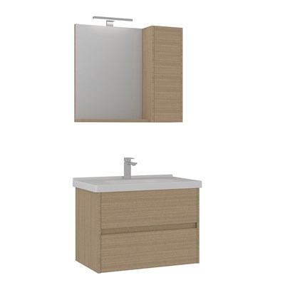 Düden 80 cm Çekmeceli Banyo Dolabı Takımı