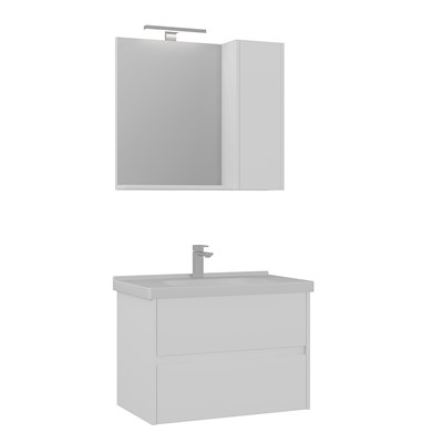Düden 80 cm Çekmeceli Banyo Dolabı Takımı