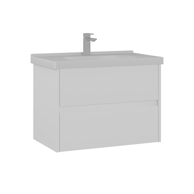 Düden 80 cm Çekmeceli Lavabolu Banyo Alt Dolabı