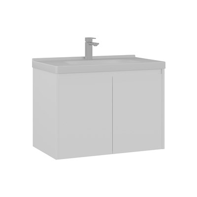 Düden 80 cm Kapaklı Lavabolu Banyo Alt Dolabı