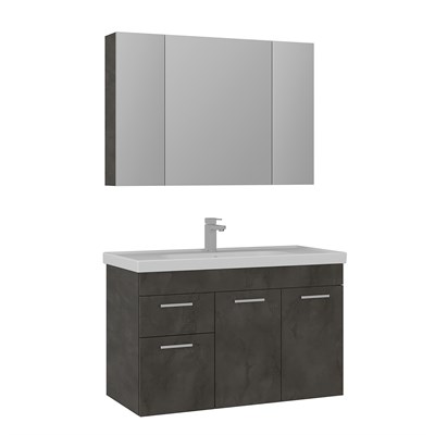 Enez 100 cm Banyo Dolabı Takımı