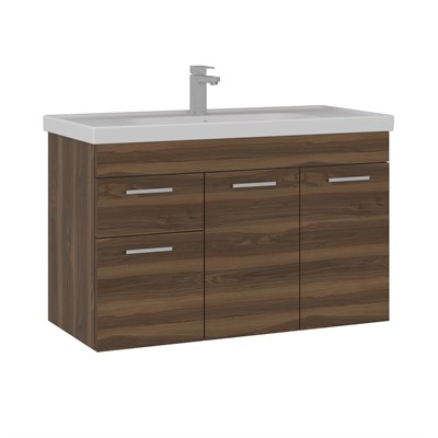 Enez 100 cm Lavabolu Banyo Alt Dolabı