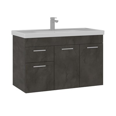 Enez 100 cm Lavabolu Banyo Alt Dolabı
