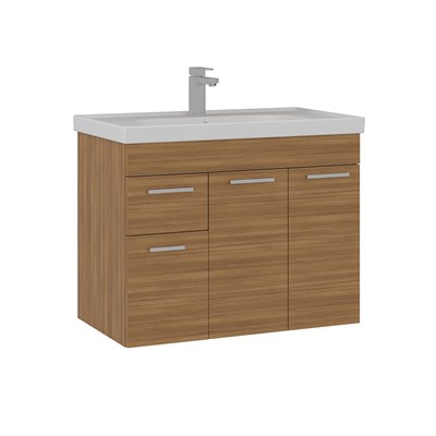 Enez 80 cm Lavabolu Banyo Alt Dolabı