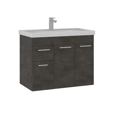 Enez 80 cm Lavabolu Banyo Alt Dolabı
