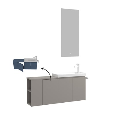 Ferla 110 cm Banyo Dolabı Takımı
