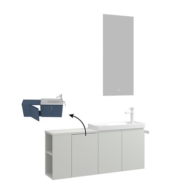 Ferla 110 cm Banyo Dolabı Takımı