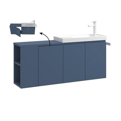 Ferla 110 cm Lavabolu Banyo Alt Dolabı