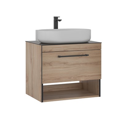Knidos 70 cm Lavabolu Banyo Alt Dolabı