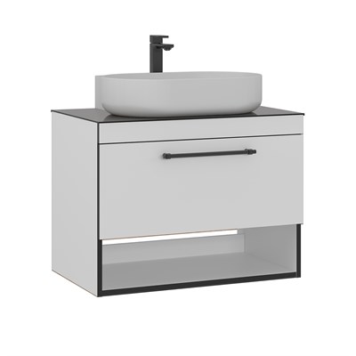 Knidos 90 cm Lavabolu Banyo Alt Dolabı