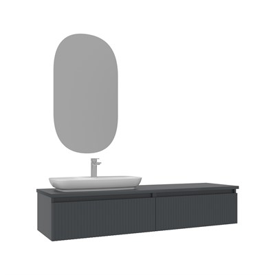 Lentia 160 cm Banyo Dolabı Takımı