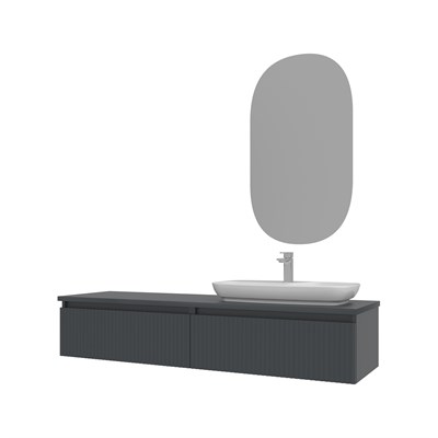 Lentia 160 cm Banyo Dolabı Takımı