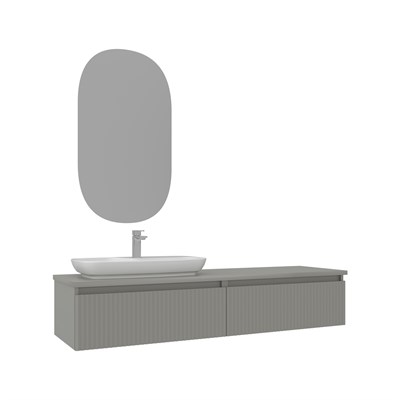 Lentia 160 cm Banyo Dolabı Takımı