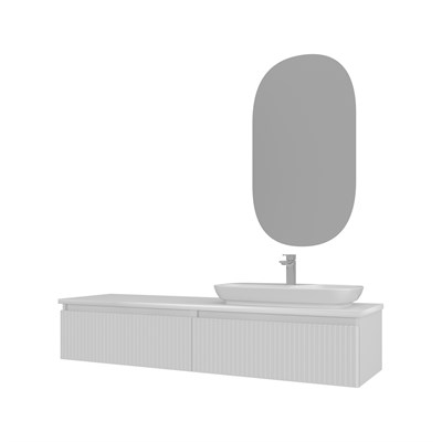 Lentia 160 cm Banyo Dolabı Takımı