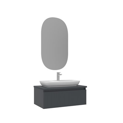 Lentia 80 cm Banyo Dolabı Takımı
