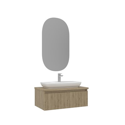 Lentia 80 cm Banyo Dolabı Takımı