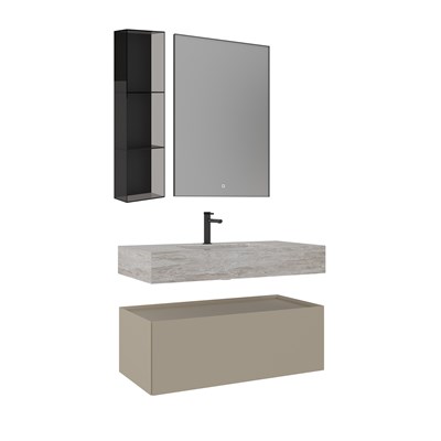 Levanto 100 cm Banyo Dolabı Takımı