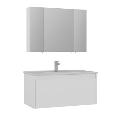 Likya 100 cm Banyo Dolabı Takımı
