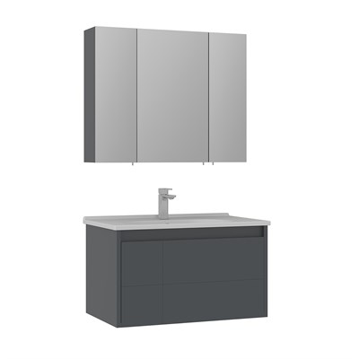 Likya 80 cm Banyo Dolabı Takımı