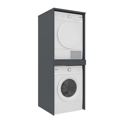 Linfa 70 cm Kapaksız Kurutma ve Çamaşır Makinesi Dolabı Takımı
