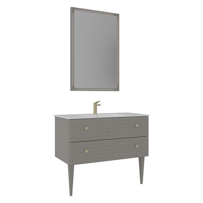 Lipari 100 cm Ayaklı Banyo Dolabı Takımı