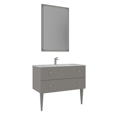 Lipari 100 cm Ayaklı Banyo Dolabı Takımı