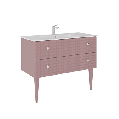 Lipari 100 cm Ayaklı Lavabolu Banyo Alt Dolabı