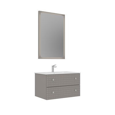 Lipari 80 cm Asma Banyo Dolabı Takımı