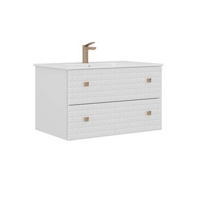 Lipari 80 cm Asma Lavabolu Banyo Alt Dolabı
