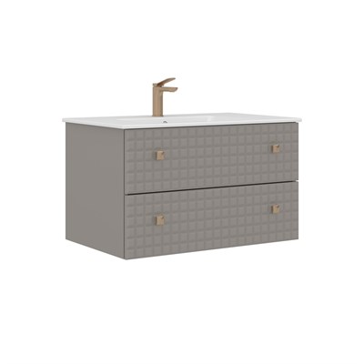 Lipari 80 cm Asma Lavabolu Banyo Alt Dolabı
