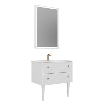 Lipari 80 cm Ayaklı Banyo Dolabı Takımı