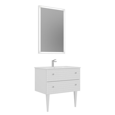 Lipari 80 cm Ayaklı Banyo Dolabı Takımı