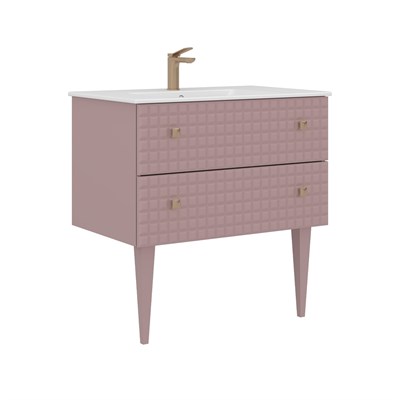 Lipari 80 cm Ayaklı Lavabolu Banyo Alt Dolabı