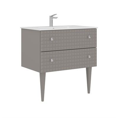 Lipari 80 cm Ayaklı Lavabolu Banyo Alt Dolabı