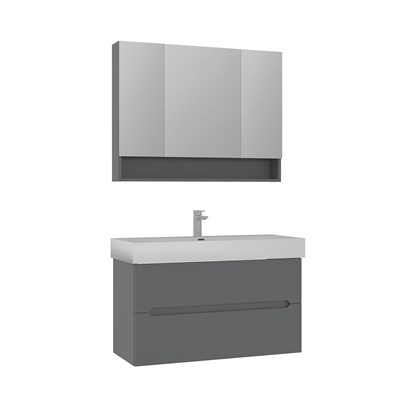 Malta 100 cm Banyo Dolabı Takımı