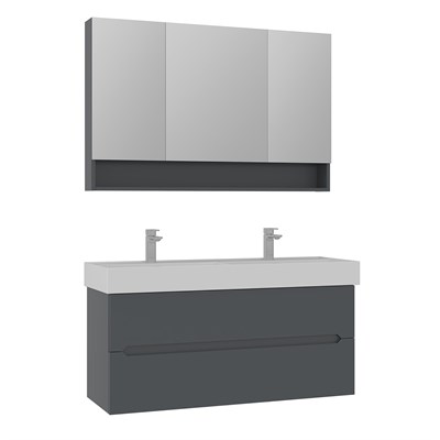 Malta 120 cm Banyo Dolabı Takımı