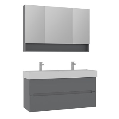 Malta 120 cm Banyo Dolabı Takımı